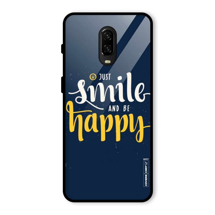 Just Smile Glass Back Case for OnePlus 6T