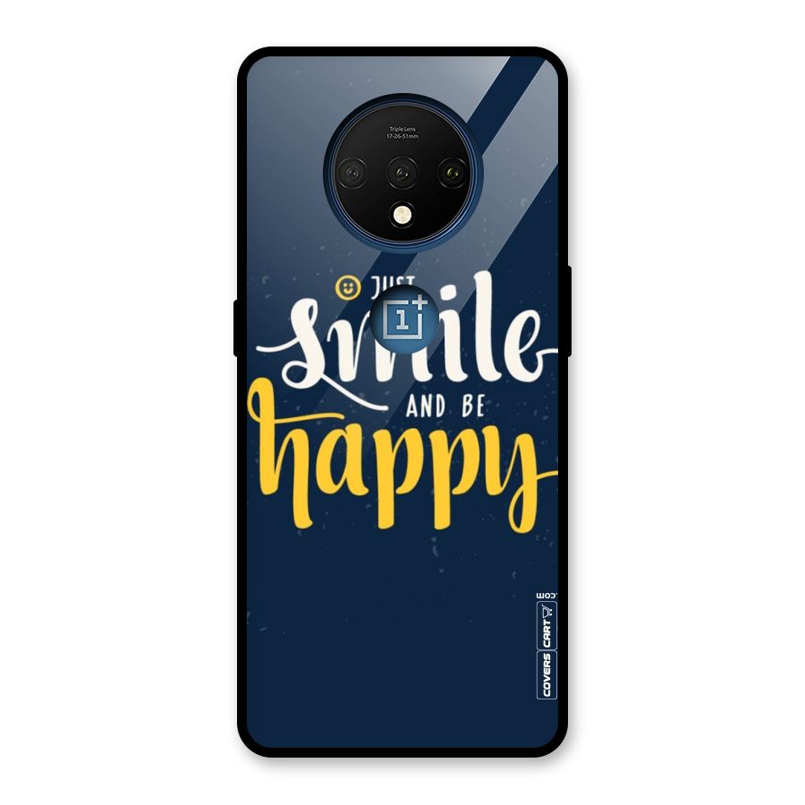 Just Smile Glass Back Case for OnePlus 7T