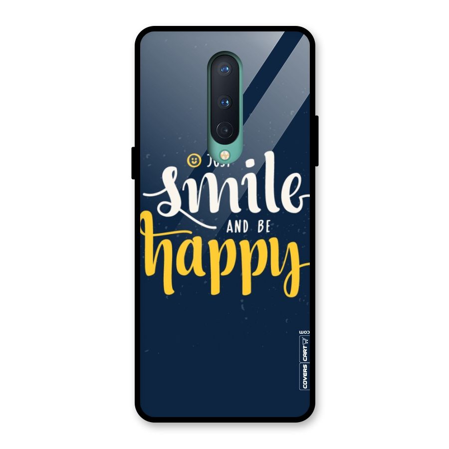 Just Smile Glass Back Case for OnePlus 8