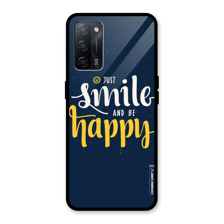 Just Smile Glass Back Case for Oppo A53s 5G