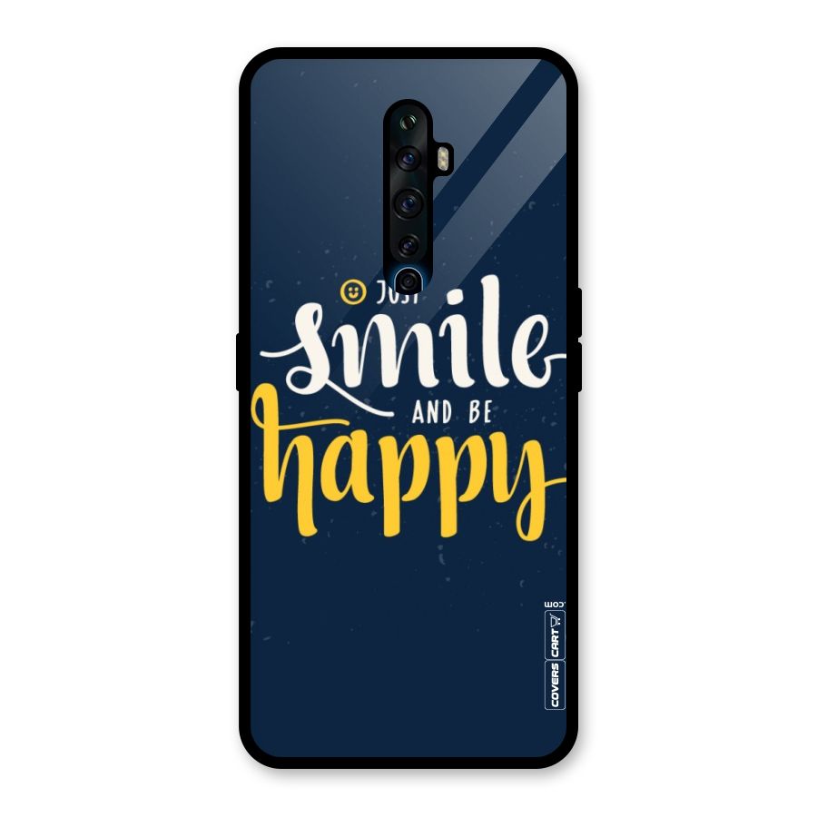 Just Smile Glass Back Case for Oppo Reno2 F