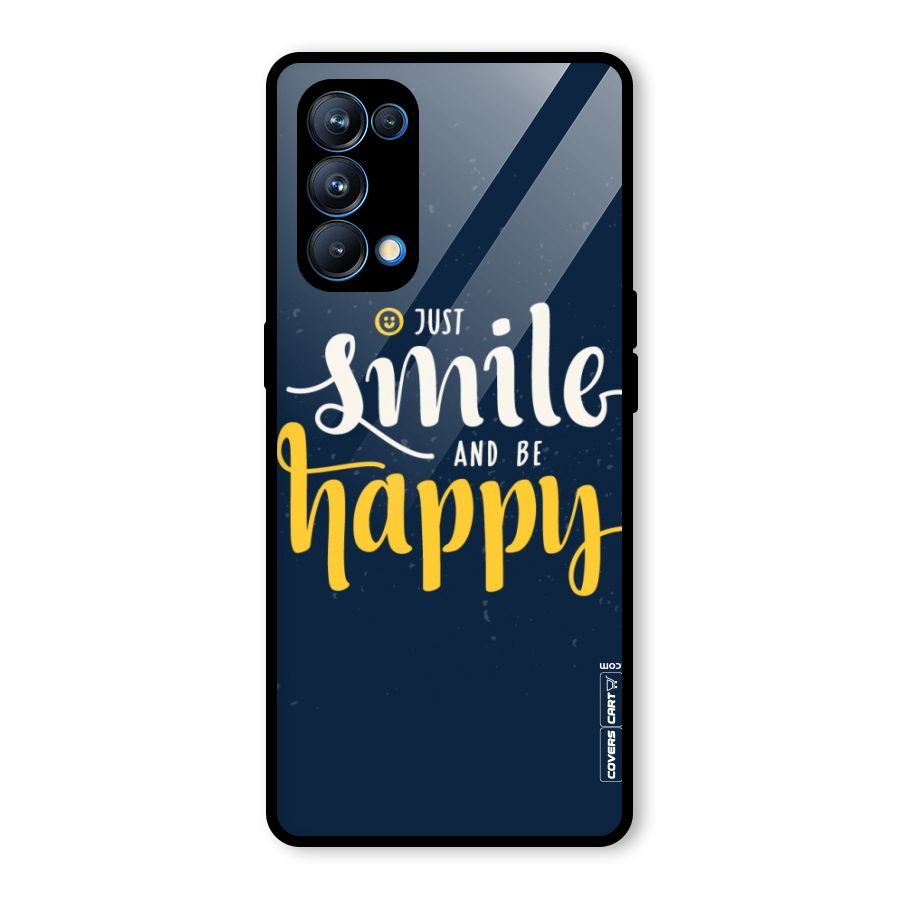 Just Smile Glass Back Case for Oppo Reno5 Pro 5G