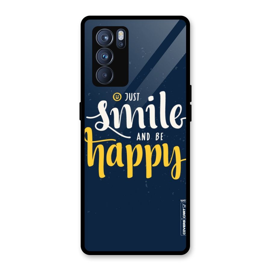 Just Smile Glass Back Case for Oppo Reno6 Pro 5G