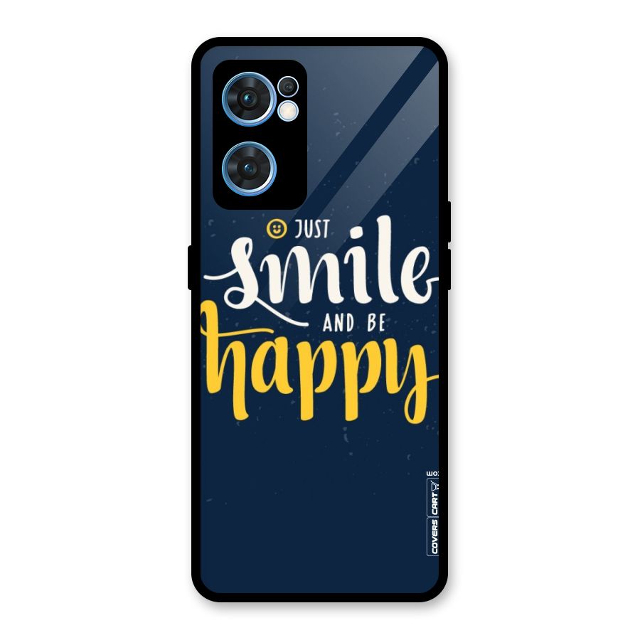 Just Smile Glass Back Case for Oppo Reno7 5G