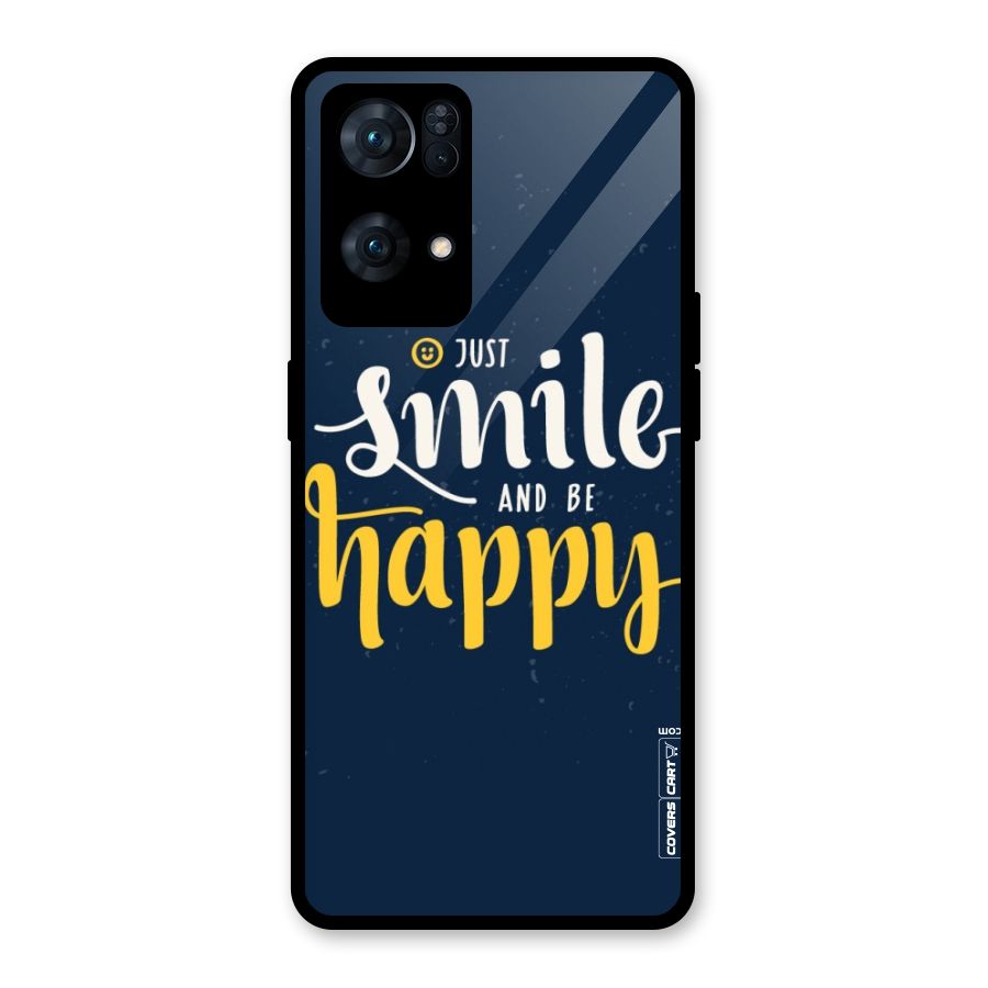 Just Smile Glass Back Case for Oppo Reno7 Pro 5G