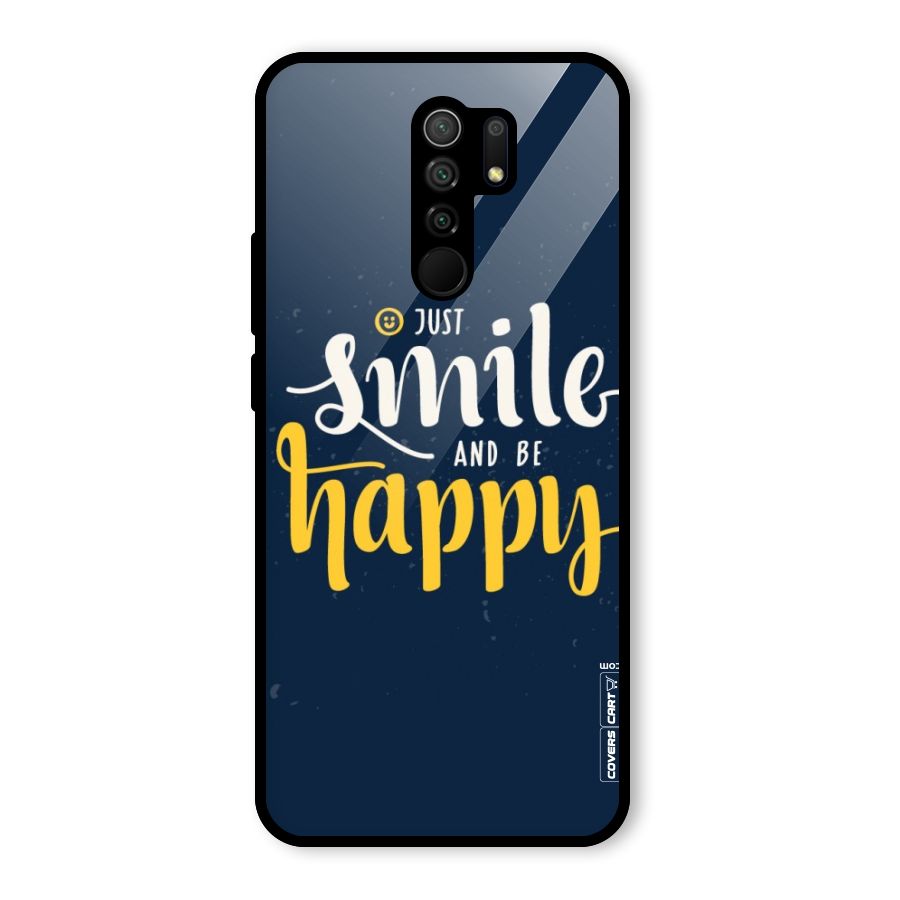 Just Smile Glass Back Case for Poco M2