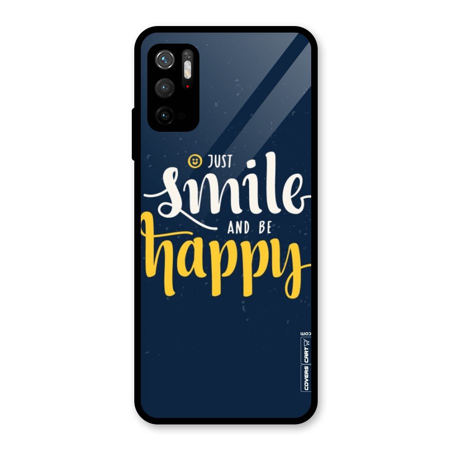 Just Smile Glass Back Case for Poco M3 Pro 5G