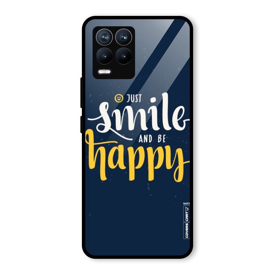 Just Smile Glass Back Case for Realme 8