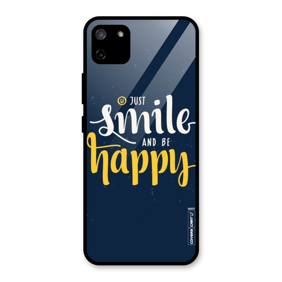 Just Smile Glass Back Case for Realme C11
