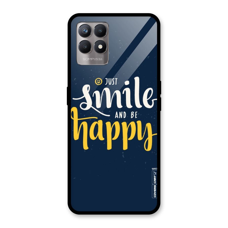 Just Smile Glass Back Case for Realme Narzo 50