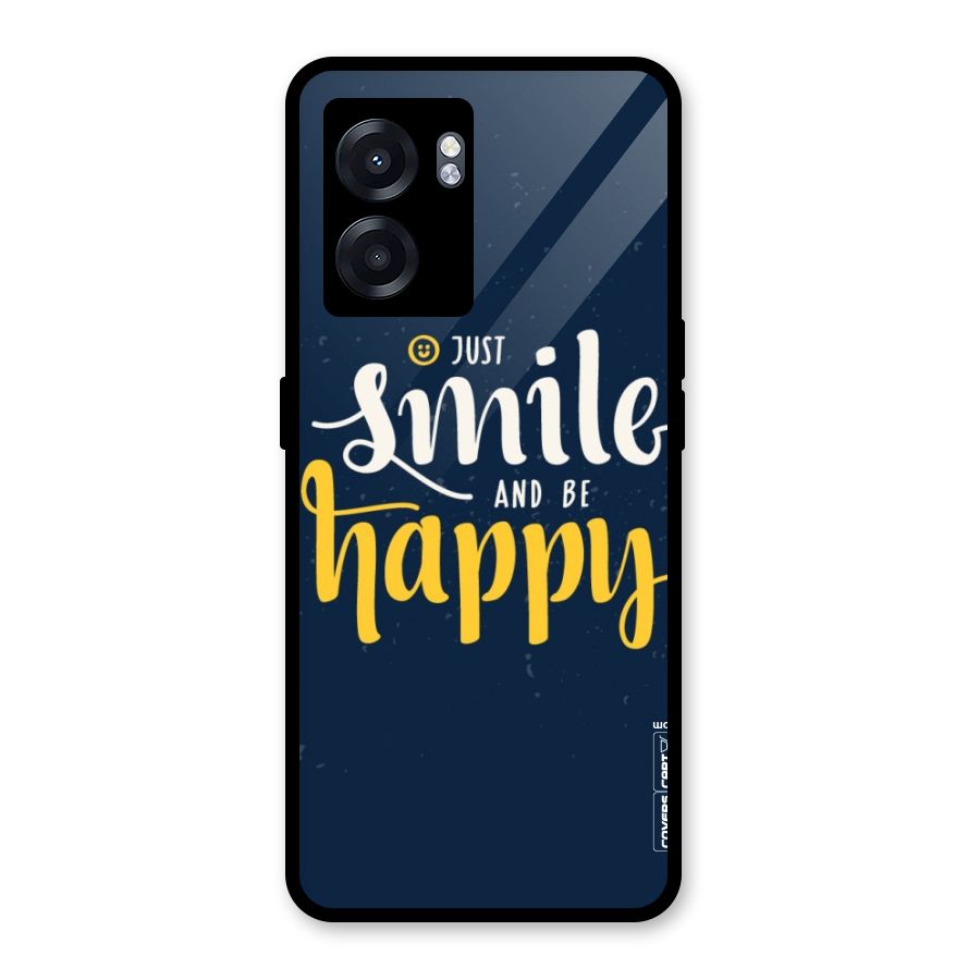 Just Smile Glass Back Case for Realme Narzo 50 5G