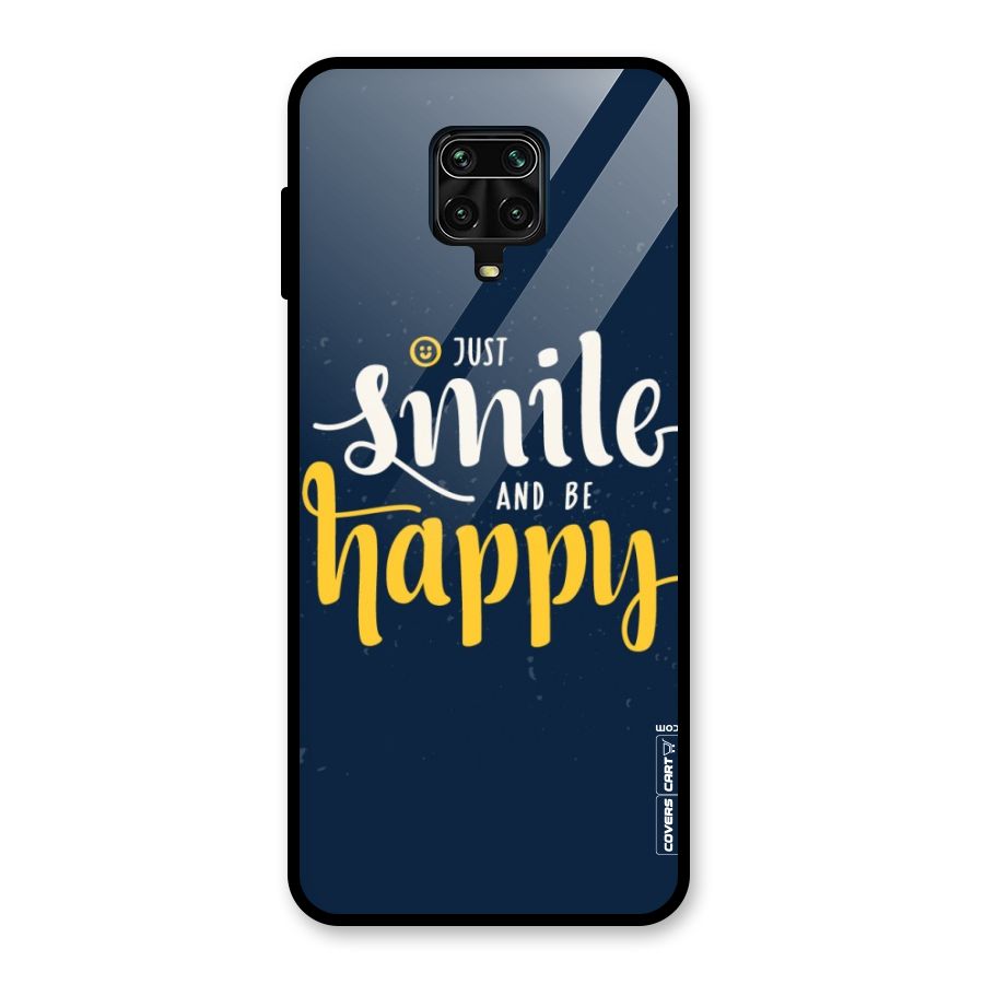 Just Smile Glass Back Case for Redmi Note 10 Lite