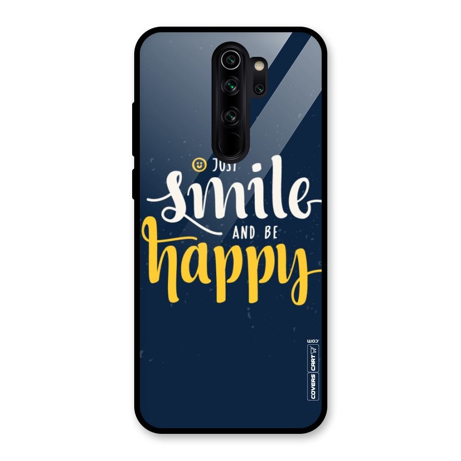 Just Smile Glass Back Case for Redmi Note 8 Pro