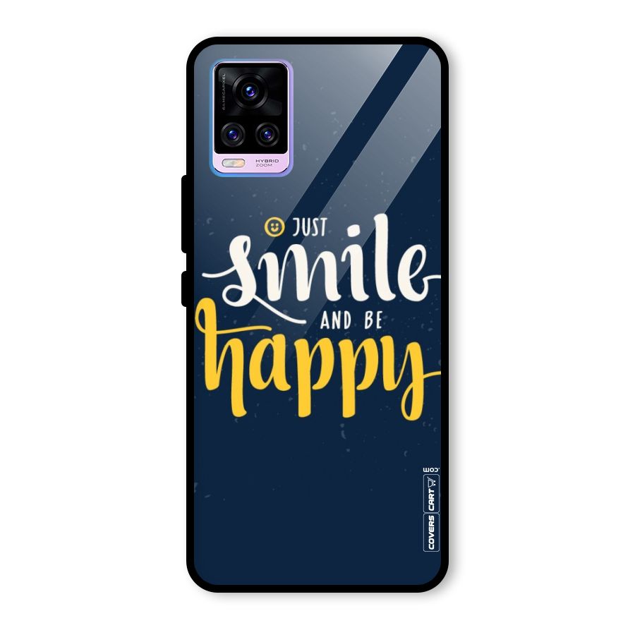 Just Smile Glass Back Case for Vivo V20 Pro