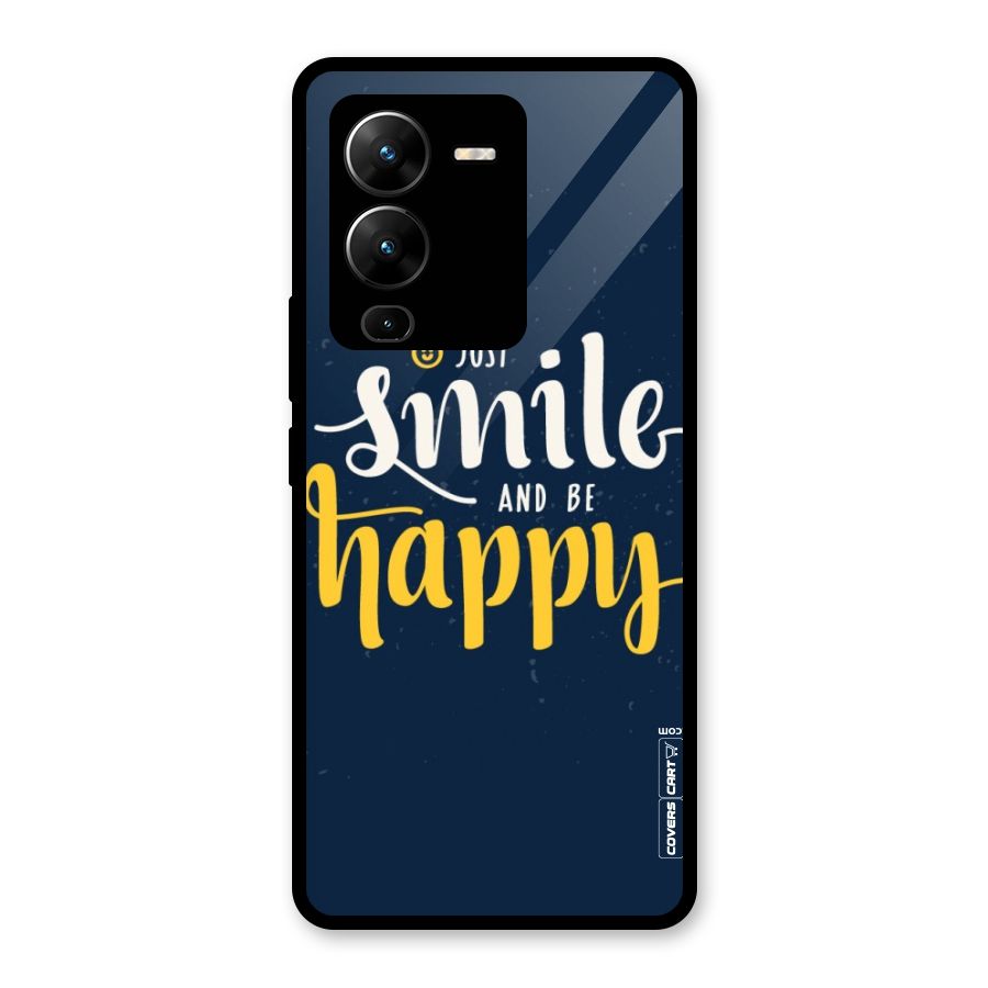 Just Smile Glass Back Case for Vivo V25 Pro