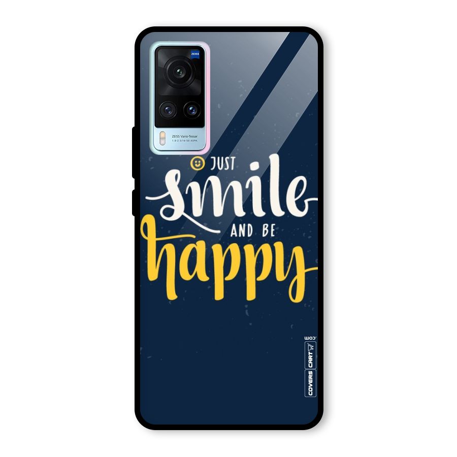 Just Smile Glass Back Case for Vivo X60