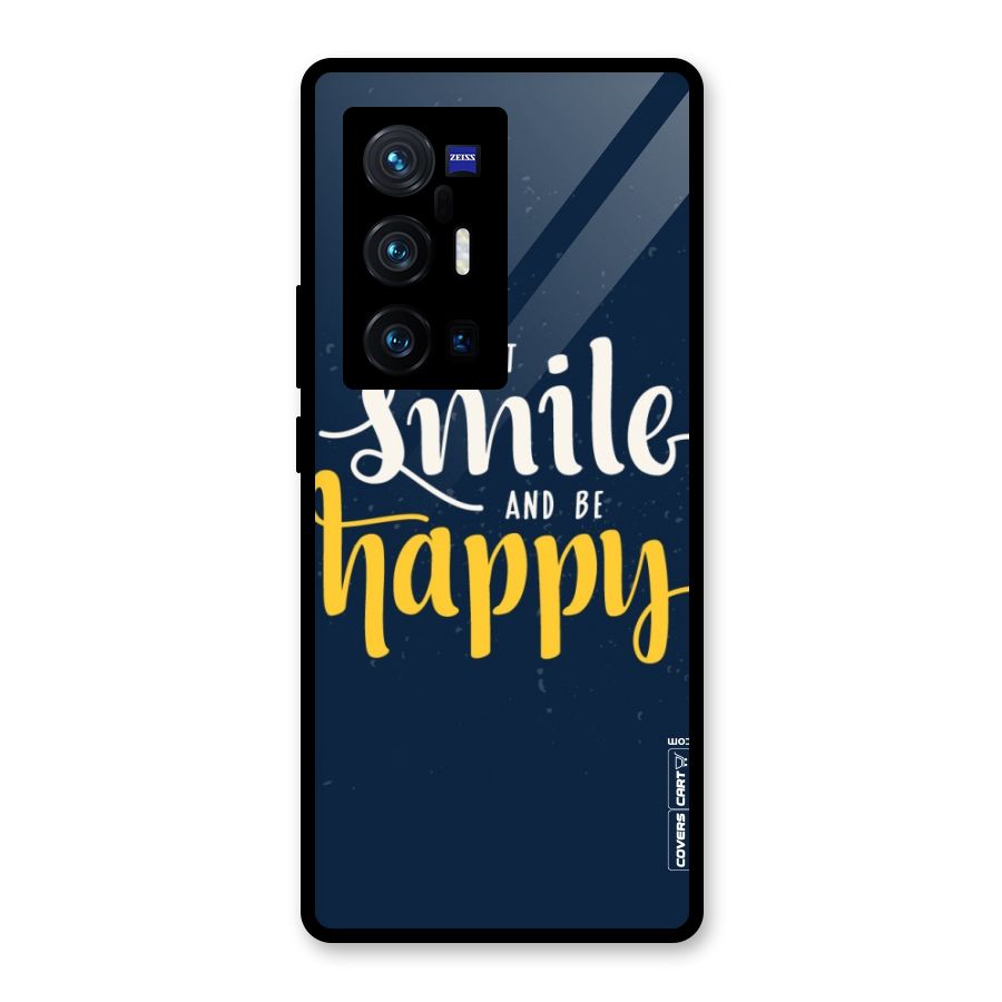 Just Smile Glass Back Case for Vivo X70 Pro Plus