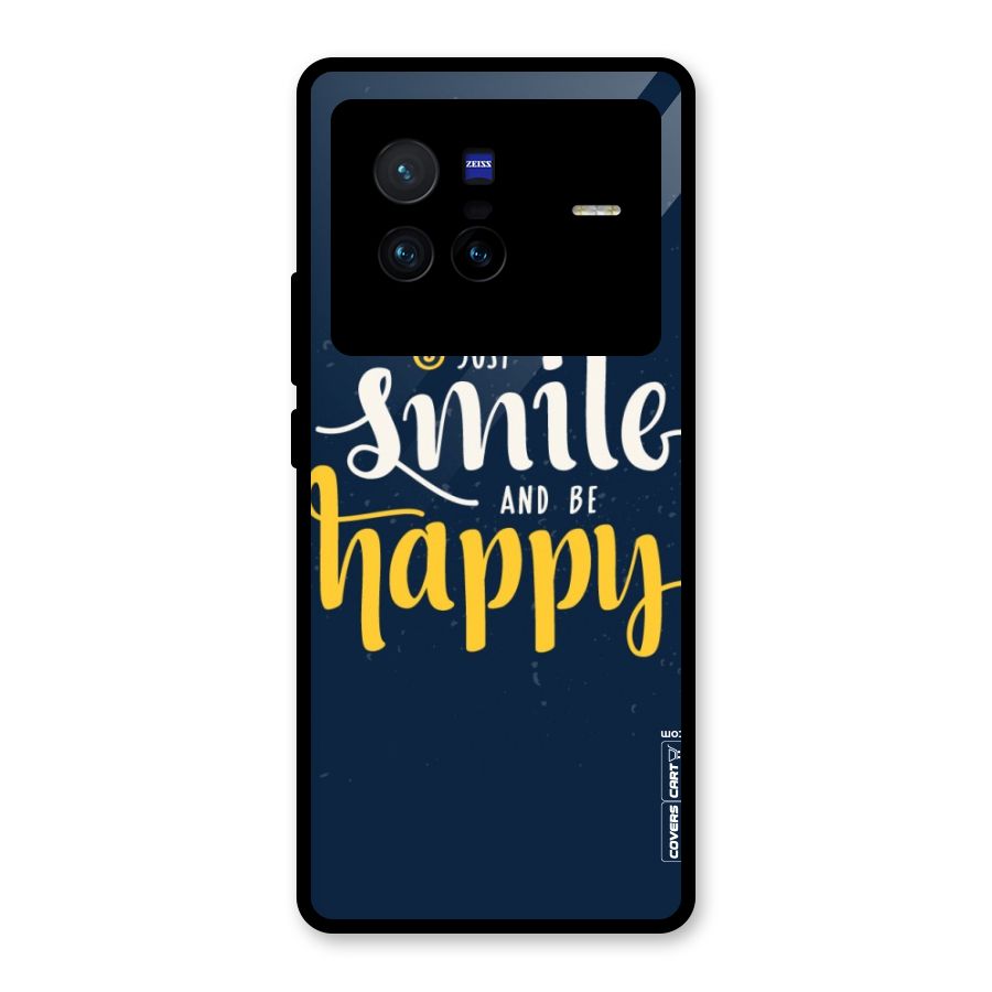 Just Smile Glass Back Case for Vivo X80
