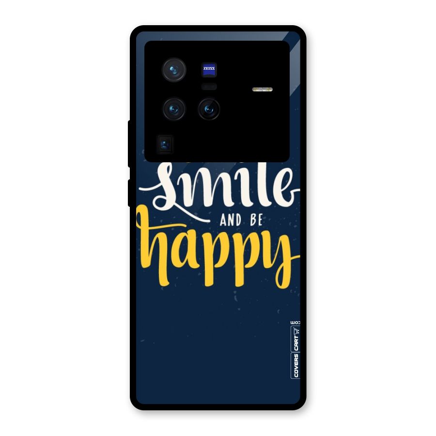 Just Smile Glass Back Case for Vivo X80 Pro
