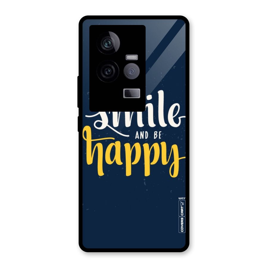 Just Smile Glass Back Case for Vivo iQOO 11 5G