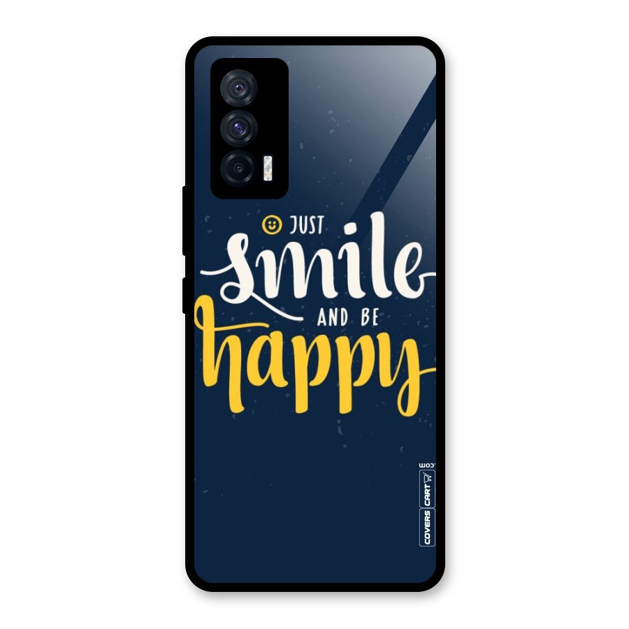 Just Smile Glass Back Case for Vivo iQOO 7 5G