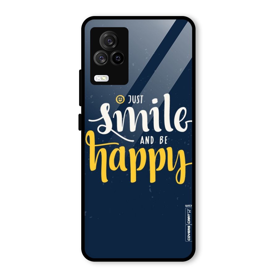 Just Smile Glass Back Case for Vivo iQOO 7 Legend 5G