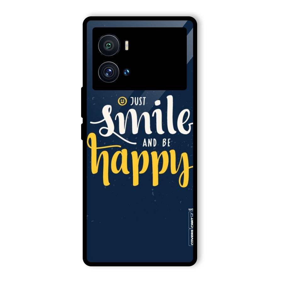 Just Smile Glass Back Case for Vivo iQOO 9 Pro