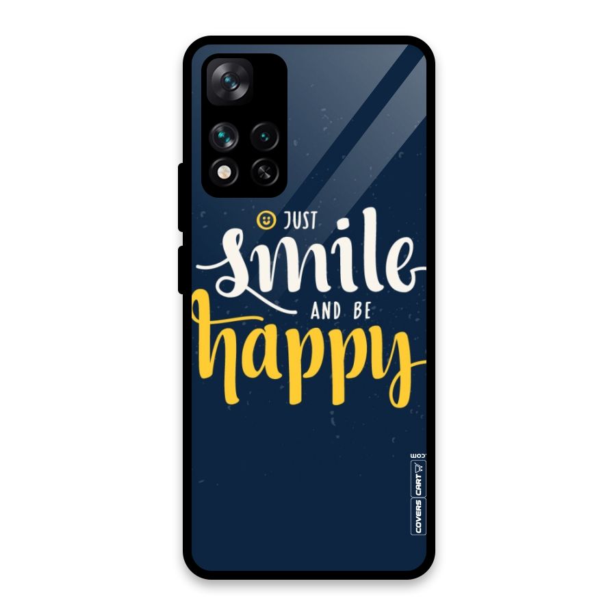Just Smile Glass Back Case for Xiaomi 11i HyperCharge 5G