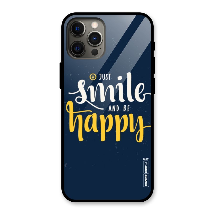 Just Smile Glass Back Case for iPhone 12 Pro Max