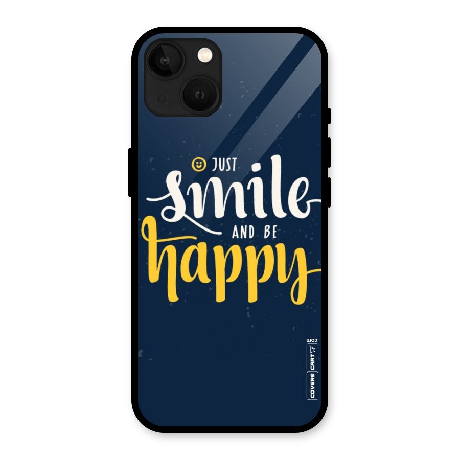 Just Smile Glass Back Case for iPhone 13