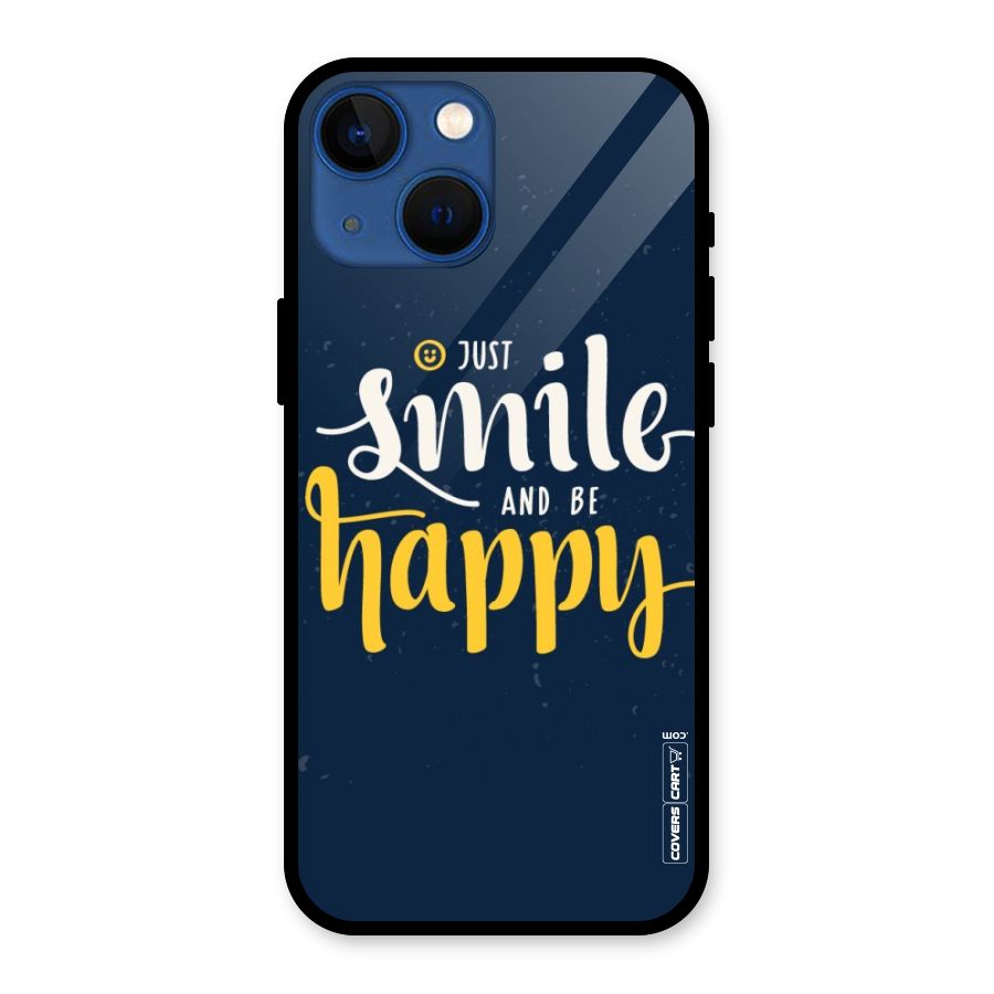 Just Smile Glass Back Case for iPhone 13 Mini