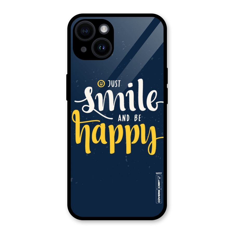 Just Smile Glass Back Case for iPhone 14