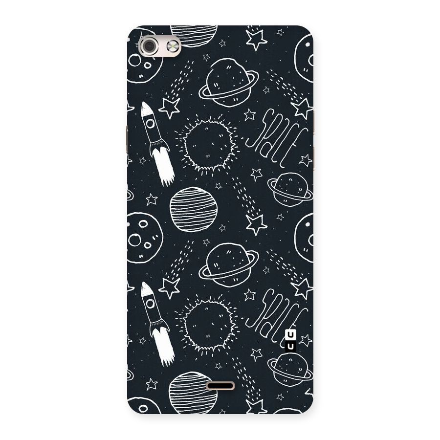 Just Space Things Back Case for Micromax Canvas Silver 5