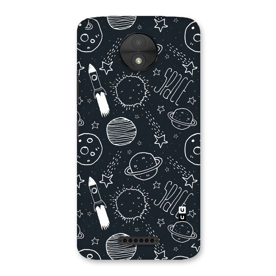 Just Space Things Back Case for Moto C