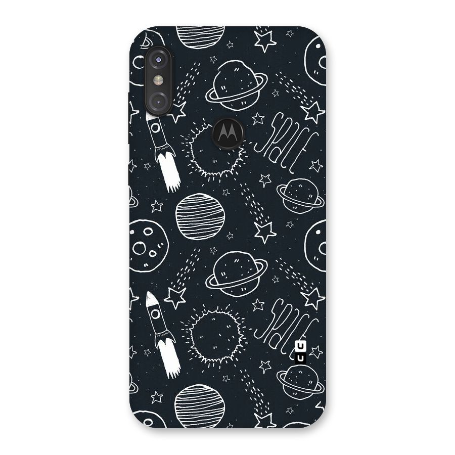 Just Space Things Back Case for Motorola One Power
