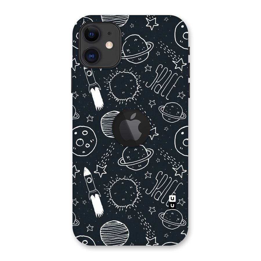 Just Space Things Back Case for iPhone 11 Logo Cut