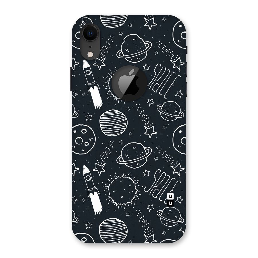 Just Space Things Back Case for iPhone XR Logo Cut