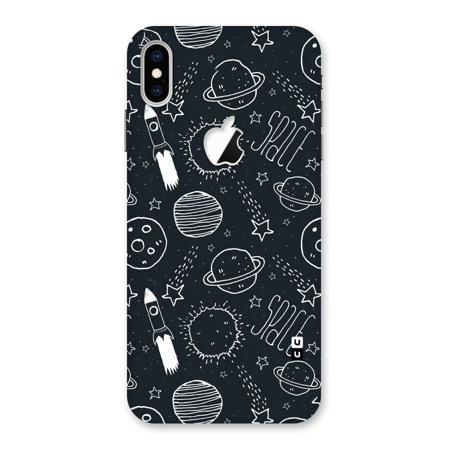 Just Space Things Back Case for iPhone XS Max Apple Cut