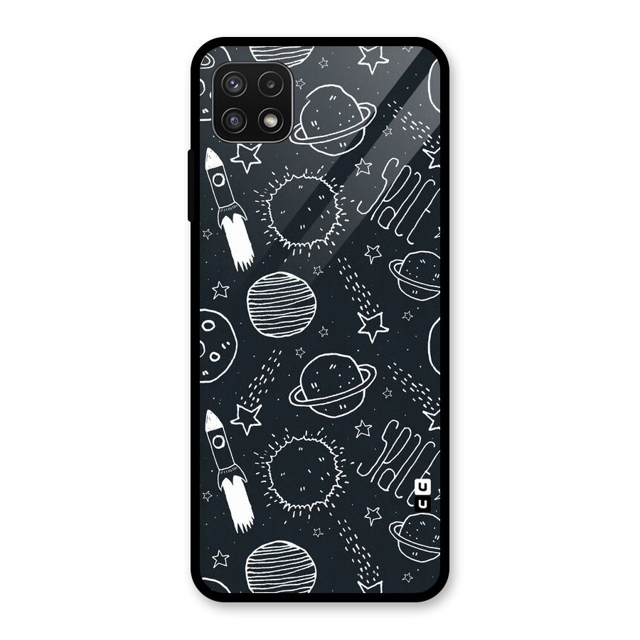 Just Space Things Glass Back Case for Galaxy A22 5G