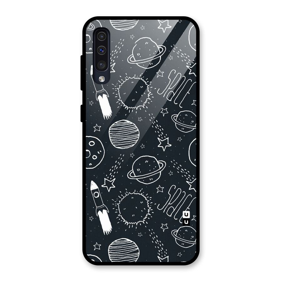 Just Space Things Glass Back Case for Galaxy A30s