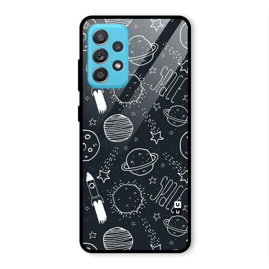 Just Space Things Glass Back Case for Galaxy A52