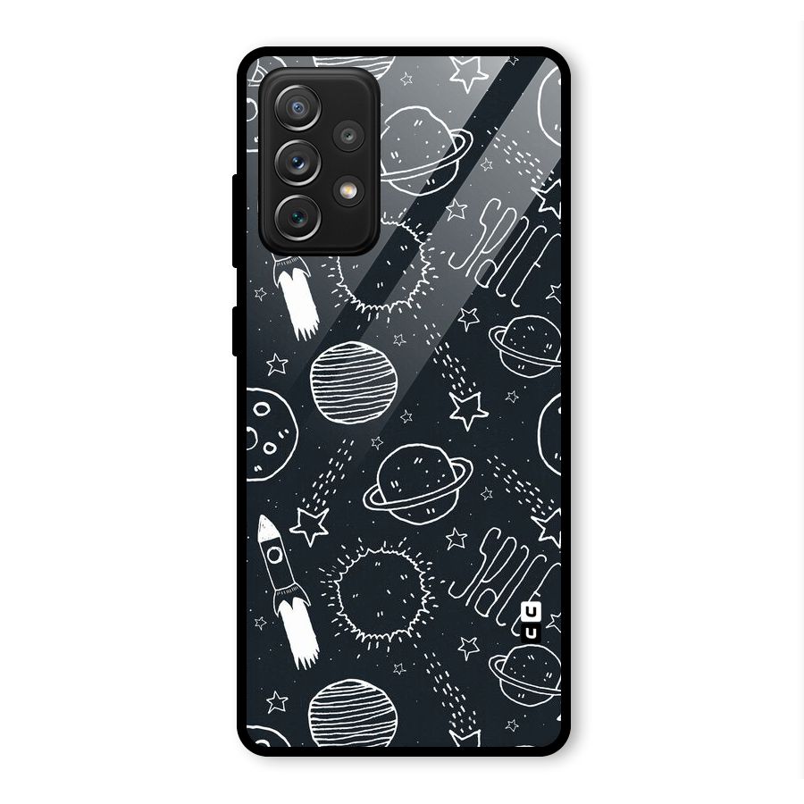 Just Space Things Glass Back Case for Galaxy A72