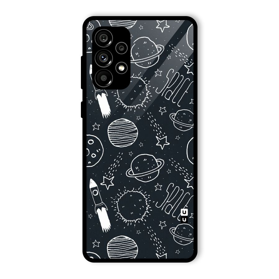 Just Space Things Glass Back Case for Galaxy A73 5G