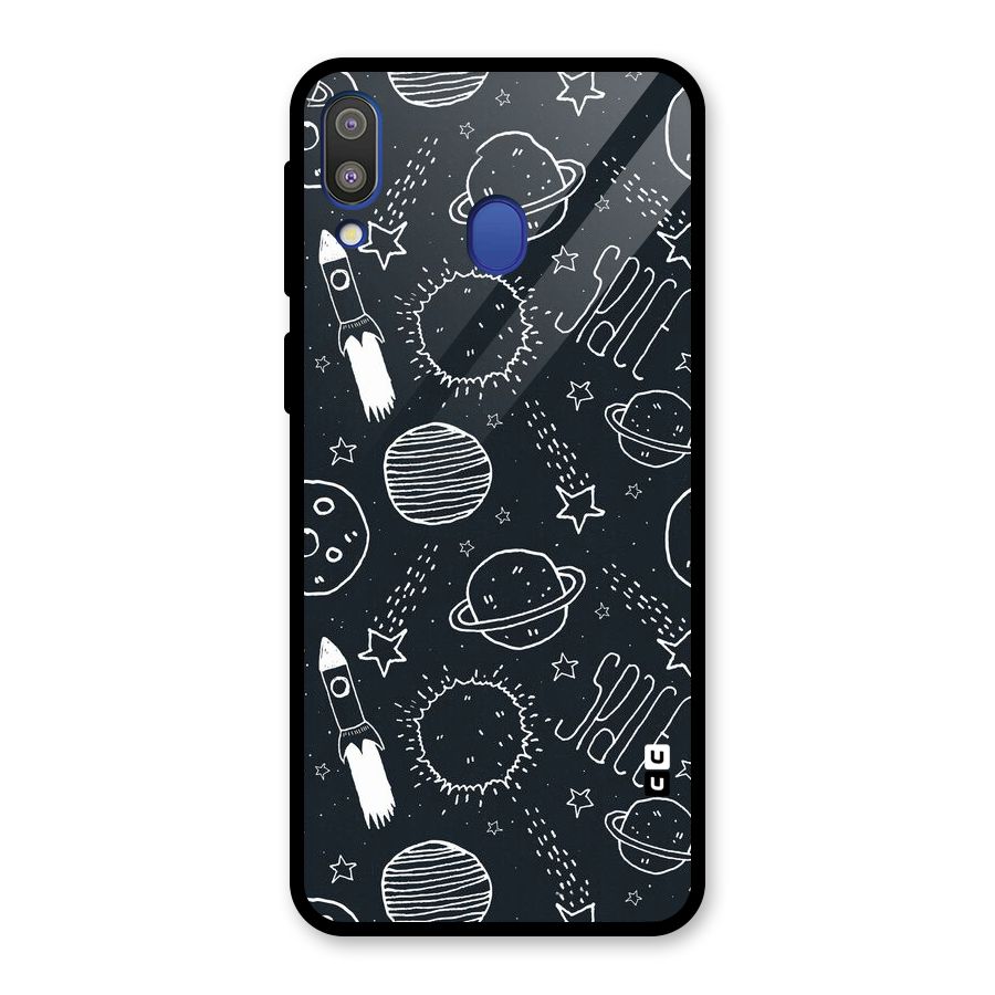 Just Space Things Glass Back Case for Galaxy M20