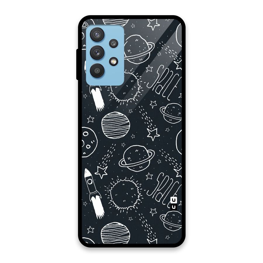 Just Space Things Glass Back Case for Galaxy M32 5G