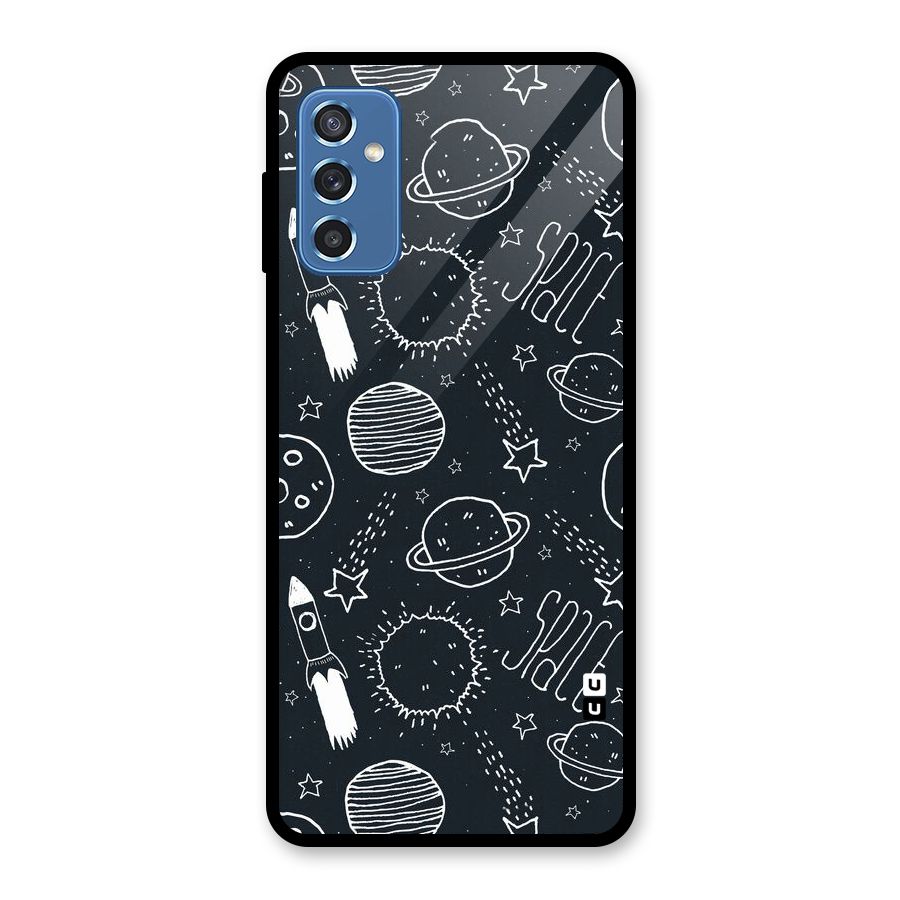 Just Space Things Glass Back Case for Galaxy M52 5G