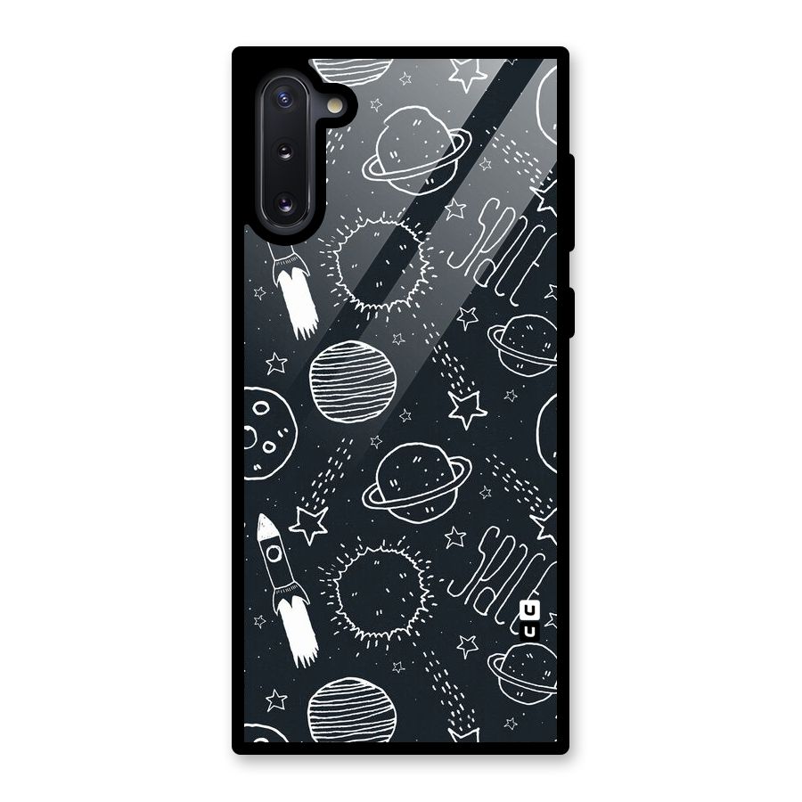 Just Space Things Glass Back Case for Galaxy Note 10