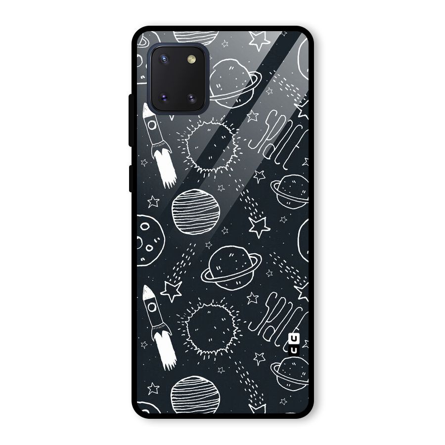 Just Space Things Glass Back Case for Galaxy Note 10 Lite