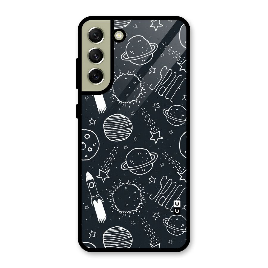 Just Space Things Glass Back Case for Galaxy S21 FE 5G