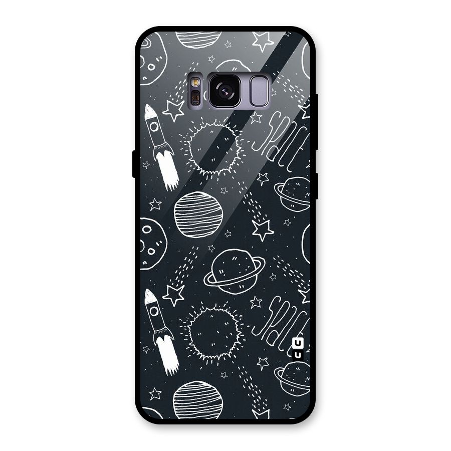 Just Space Things Glass Back Case for Galaxy S8